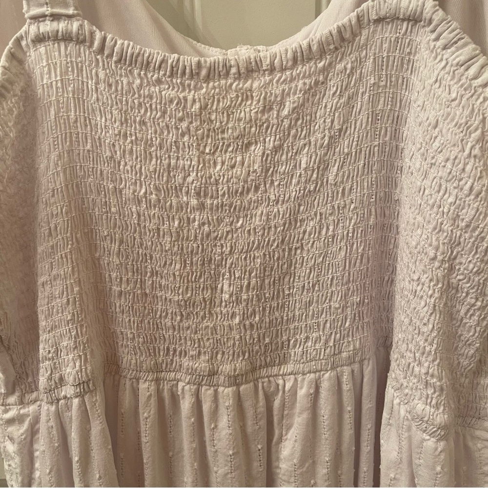 Cotton Rye Outfitters Women’s XL Embroidered Cotton White Sleeveless Sundress - Picture 6 of 9